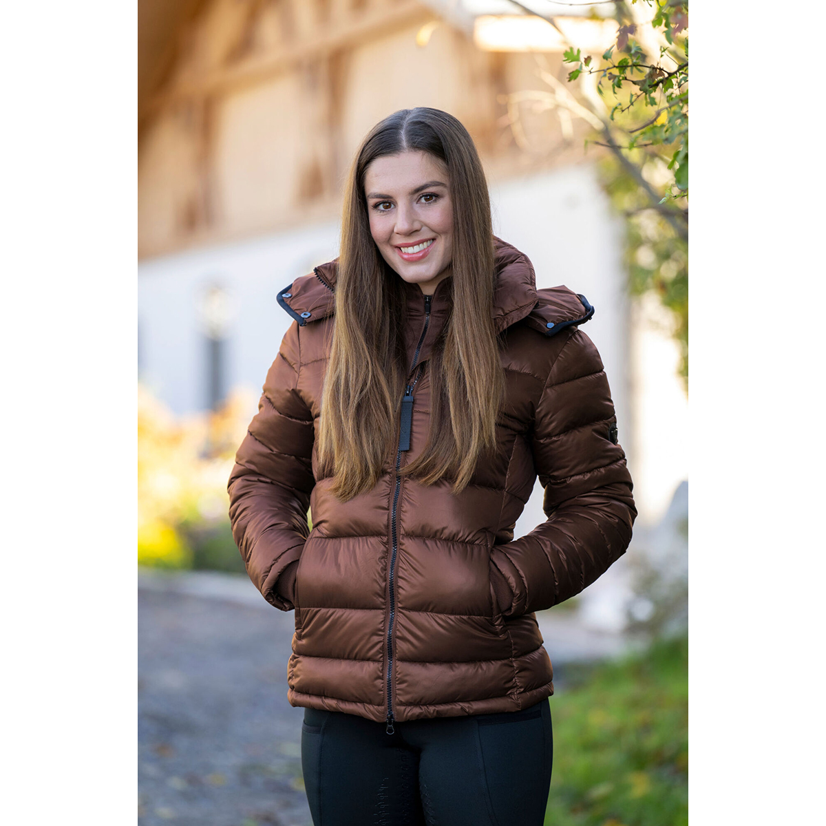 Jas Covalliero Quilted Bruin, M in bruin