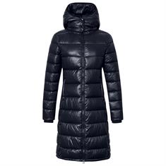 Jas Covalliero Quilted Long Donkerblauw