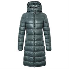 Jas Covalliero Quilted Long Middenblauw