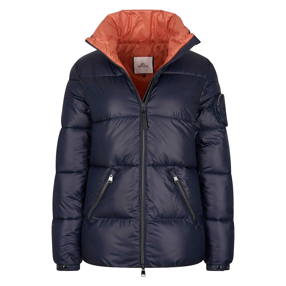 Jas Hv Polo Hvpclaire Short Donkerblauw, L in donkerblauw