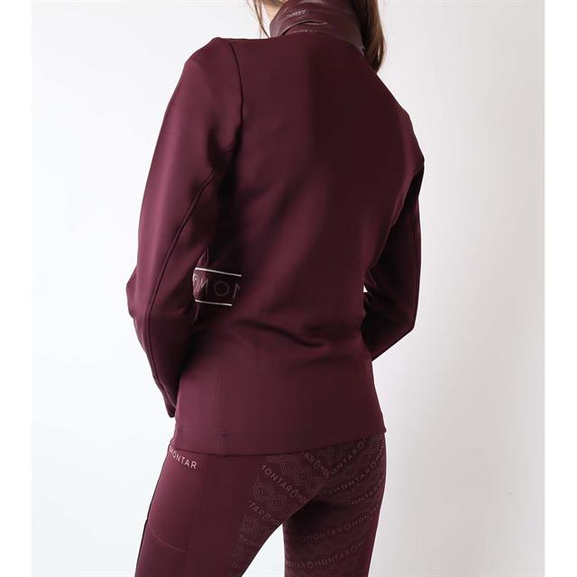 Jas Montar Logo Tape Kids Donkerrood