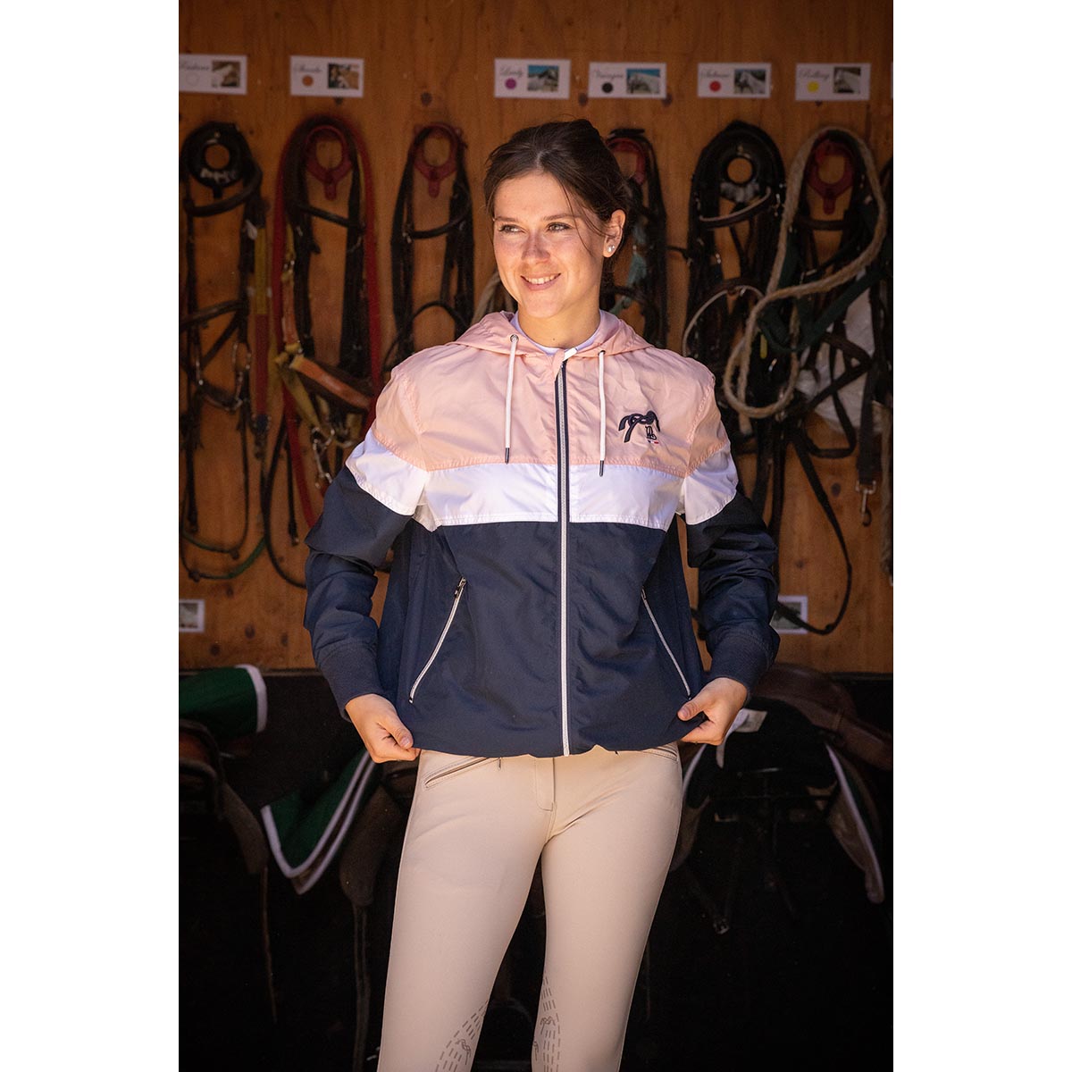 Jas Pénélope Celecce Donkerblauw-roze, M in donkerblauw/roze