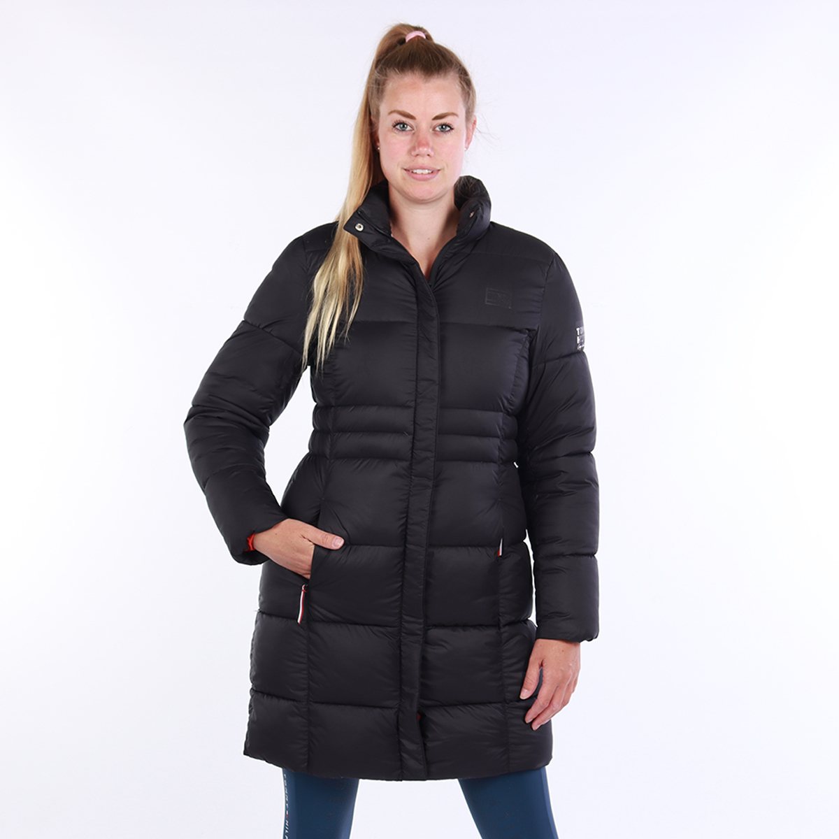 Tommy Hilfiger Equestrian Long Coach Jacket - Desert Sky - Maat S