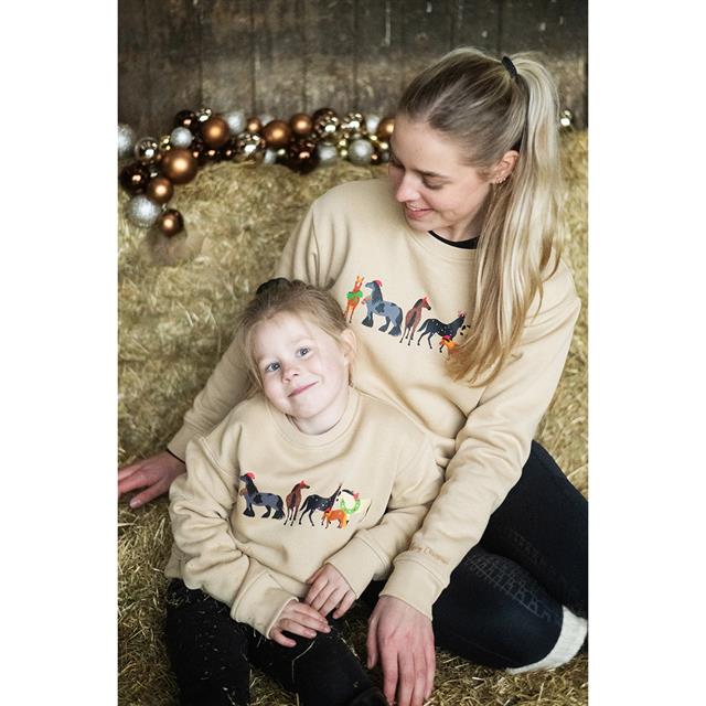 Kersttrui Epplejeck EJChristmas Vibe Beige