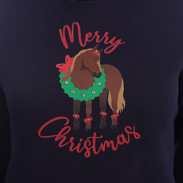 Kersttrui Epplejeck EJCMerry Christmas Hoodie Donkerblauw