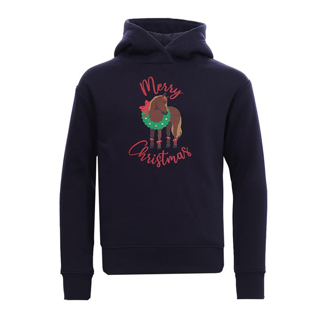 Kersttrui Epplejeck EJCMerry Christmas Hoodie Kids Donkerblauw