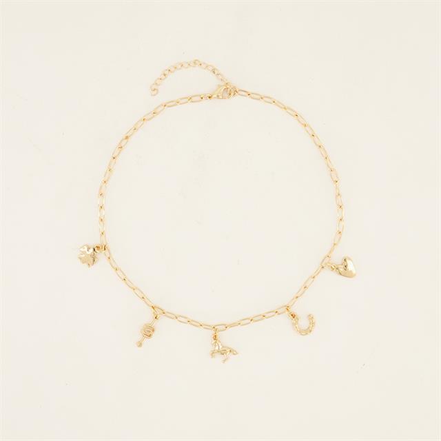 Ketting PaardenpraatTV CharMS Goud