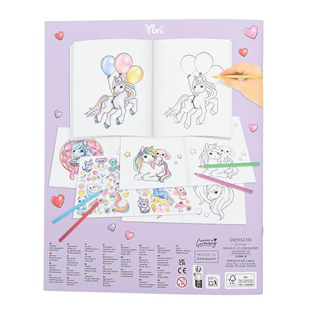 Kleur- en Stickerboek Ylvi & The Minimoomis Create Your Unicorn 