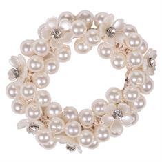 Knotband QHP Flower Wit