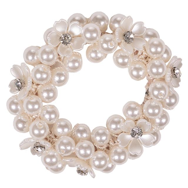 Knotband QHP Flower Wit