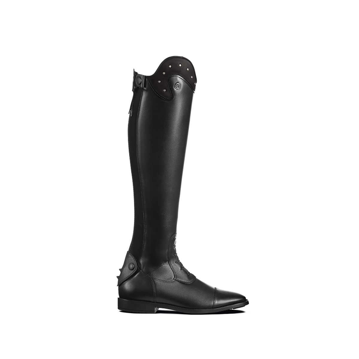 Laarzen Cavallo Linus Slim Nubuk + Strass Zwart, 5-5.5/H47W35 in zwart