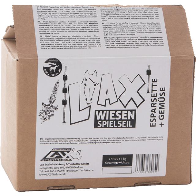Lax Esparcette Aan Speeltouw + Groente 