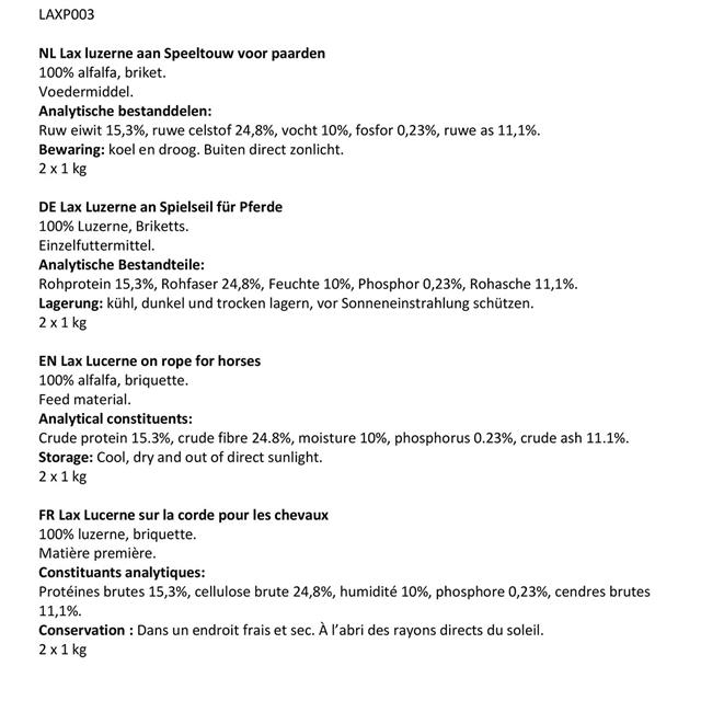 Lax Luzerne Aan Speeltouw 2-pack 