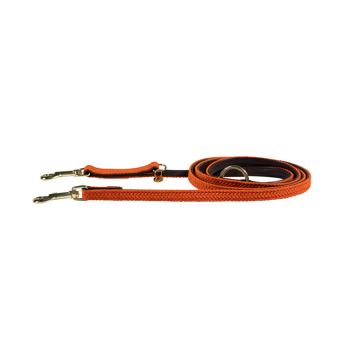 Kentucky Gevlochten Nylon presentatielijn hond - Orange - Maat 120 cm