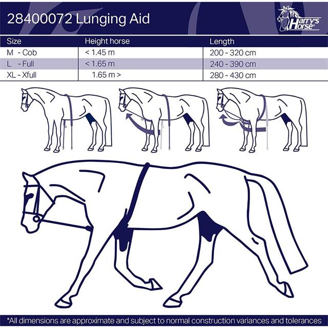 Longeerhulp Harry's Horse Soft Zwart-wit