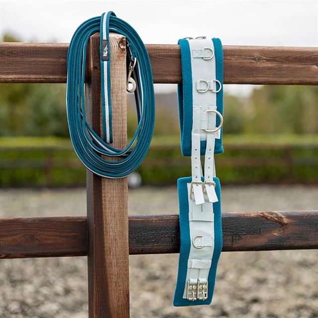 Longeersingel QHP Thunderbolt Blauw-lichtblauw