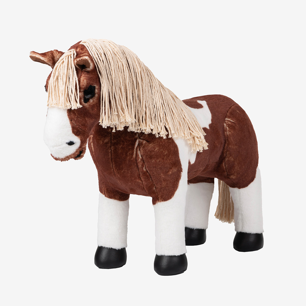 Mini Toy Pony Lemieux Flash in wit/bruin