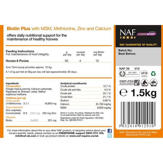 NAF Biotine Plus Overige