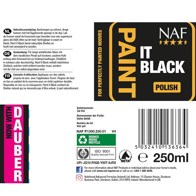 NAF Paint It Black Zwart