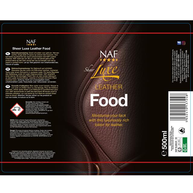 NAF Sheerluxe Leather Food Diverse