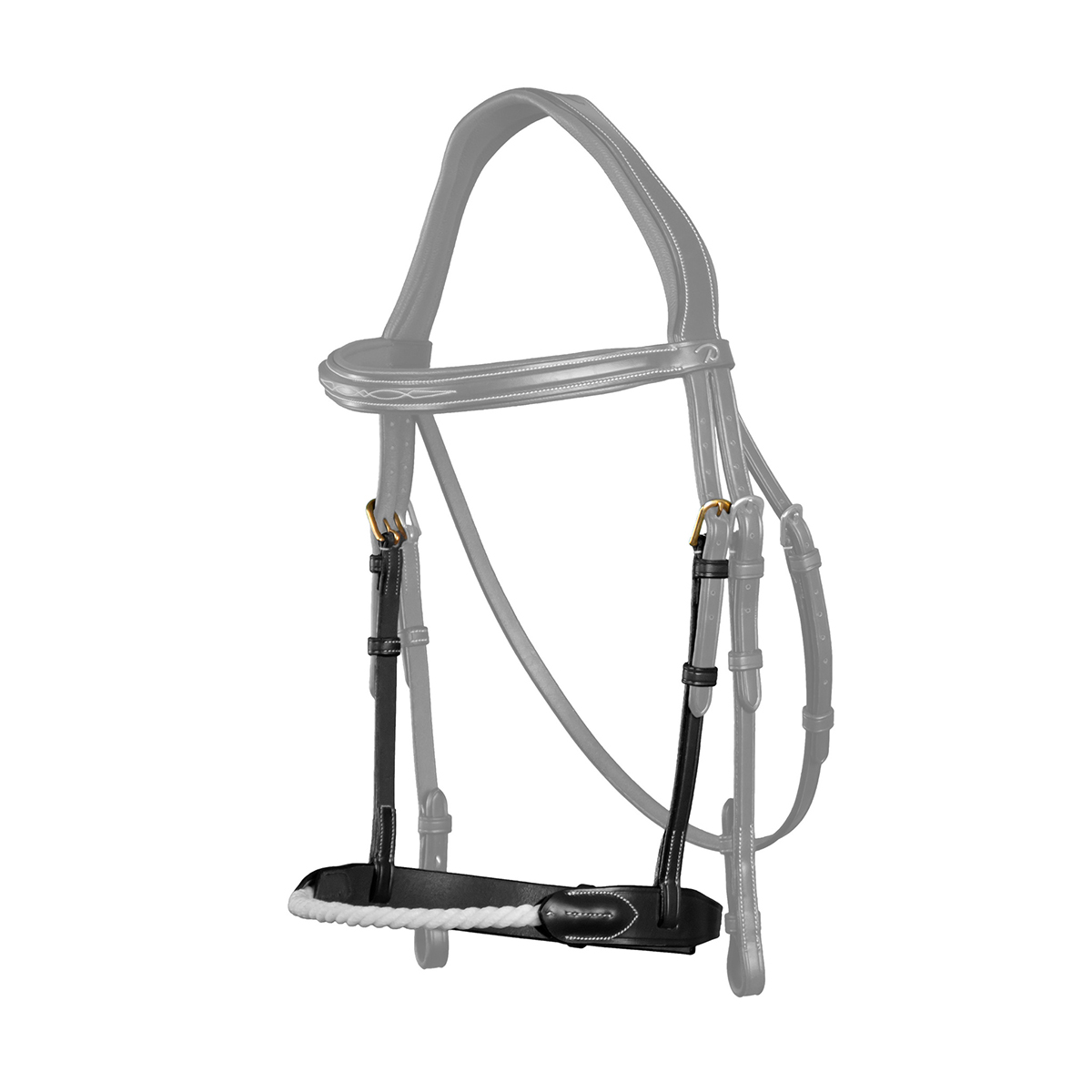 Neusriem D Collection By Dy&apos;on Rope Zwart, MIDDEL in zwart