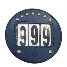 Nummerhouder HORSEGEAR HGRond Strass Donkerblauw-zilver