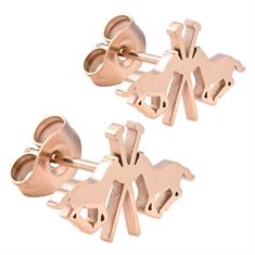 Oorbellen HV POLO HVPLotta Logo Roségoud