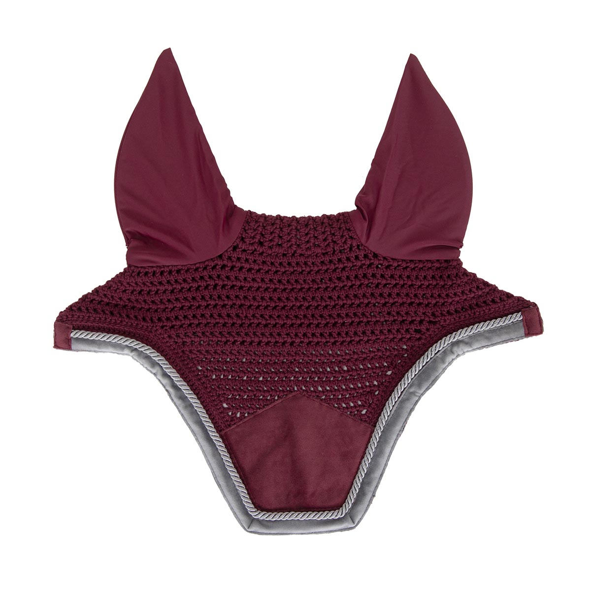 Oornetje Kentucky Welington Velvet Contrast Donkerrood, PAARD in donkerrood