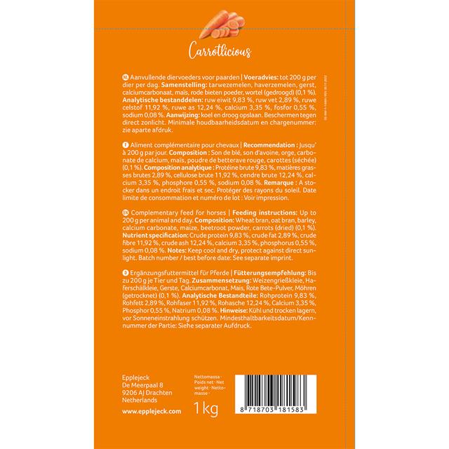 Paardensnoepjes Epplejeck EJCarrotlicious Oranje