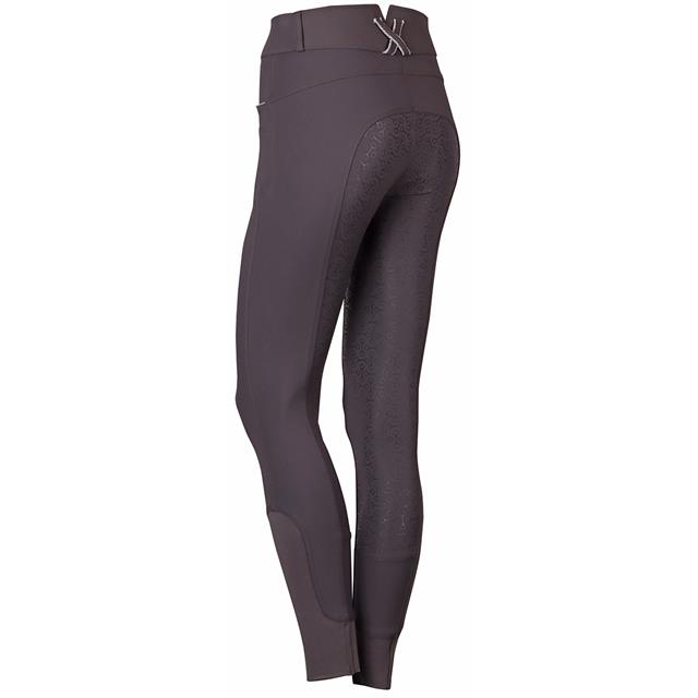 Paardrijbroek Harry's Horse Denici Cavalli Shadow Full Grip Donkergrijs