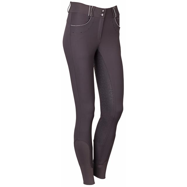 Paardrijbroek Harry's Horse Denici Cavalli Shadow Full Grip Donkergrijs
