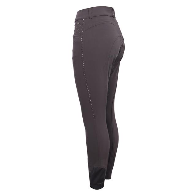 Paardrijbroek La Valencio LVVanity Full Grip Donkergrijs