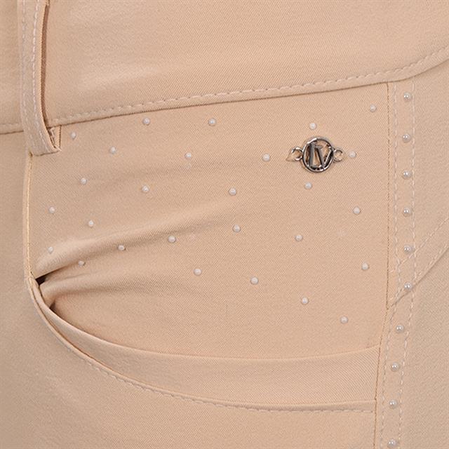 Paardrijbroek La Valencio LVVanity Full Grip Lichtgeel