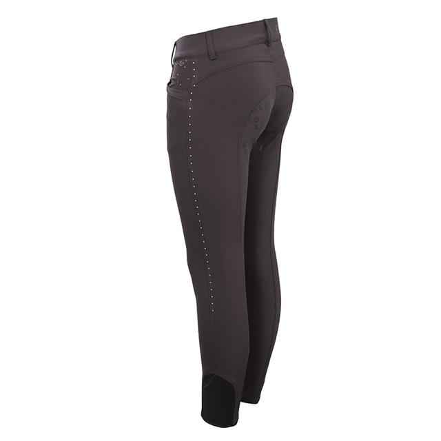 Paardrijbroek La Valencio LVVanity Kids Full Grip Donkergrijs