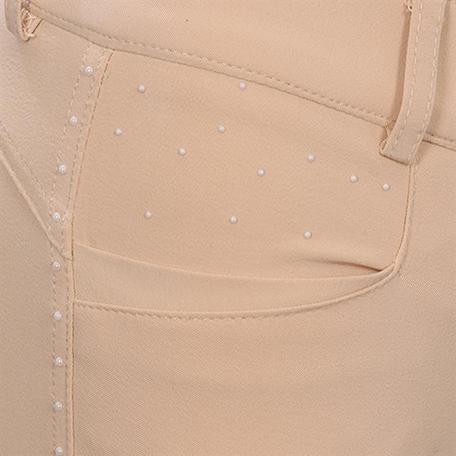 Paardrijbroek La Valencio LVVanity Kids Full Grip Lichtgeel