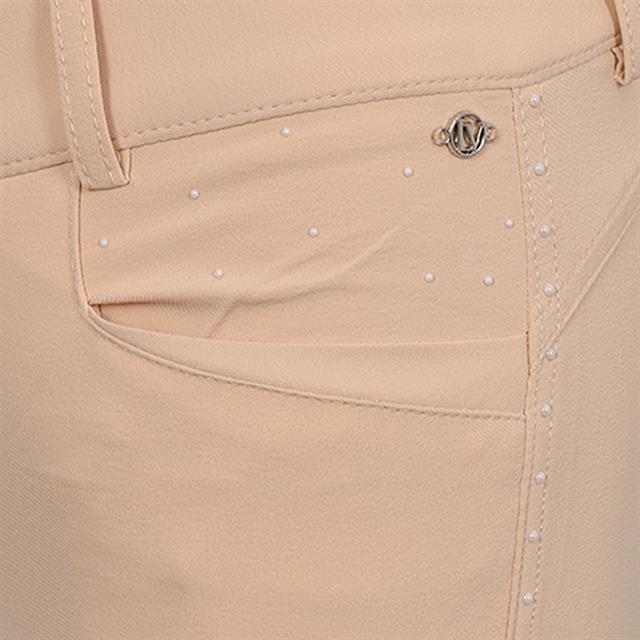 Paardrijbroek La Valencio LVVanity Kids Full Grip Lichtgeel