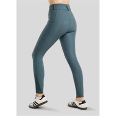 Paardrijbroek Montar MOMegan Yati Phone Pockets Full Grip Middenblauw