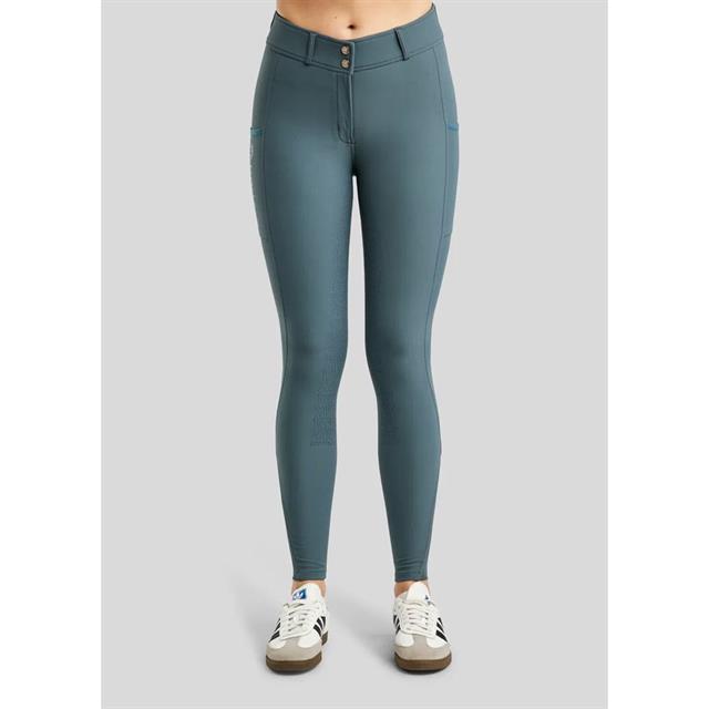Paardrijbroek Montar MOMegan Yati Phone Pockets Full Grip Middenblauw