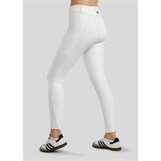 Paardrijbroek Montar MOMegan Yati Phone Pockets Full Grip Wit