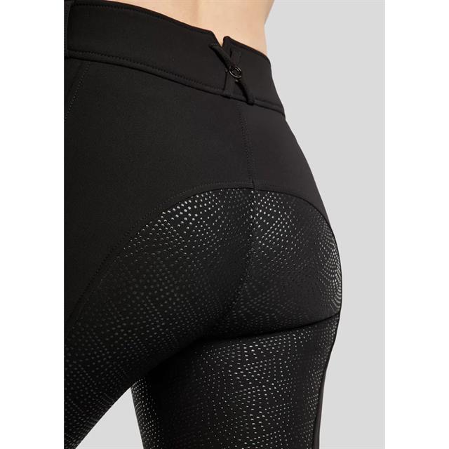 Paardrijbroek Montar MOMegan Yati Phone Pockets Full Grip Zwart