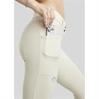 Paardrijbroek Montar MOZida Refined Gun Metal Full Grip Beige
