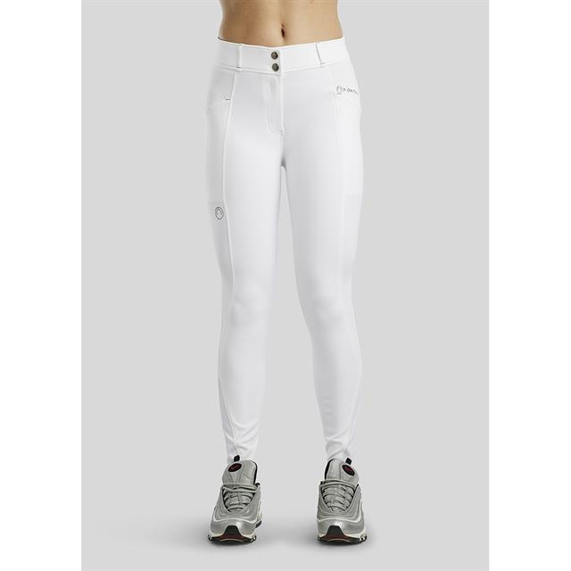 Paardrijbroek Montar MOZida Refined Gun Metal Knie Grip Wit