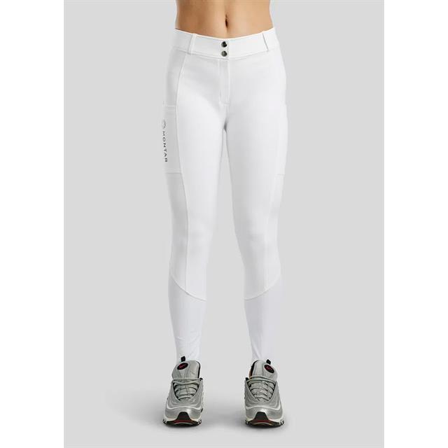 Paardrijbroek Montar MOZira Refined With Compression Full Grip Wit