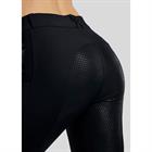 Paardrijbroek Montar MOZira Refined With Compression Full Grip Zwart