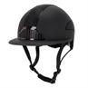 Paardrijcap QHP Detroit Polo Visor Zwart