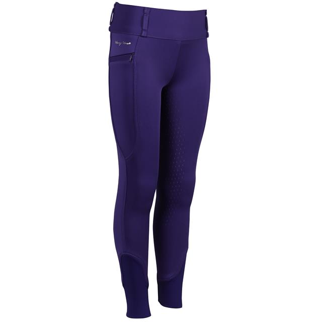 Paardrijlegging Harry's Horse Diva Violet Full Grip Kids Donkerpaars