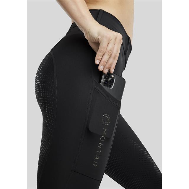 Paardrijlegging Montar MOZira Refined Full Grip Zwart