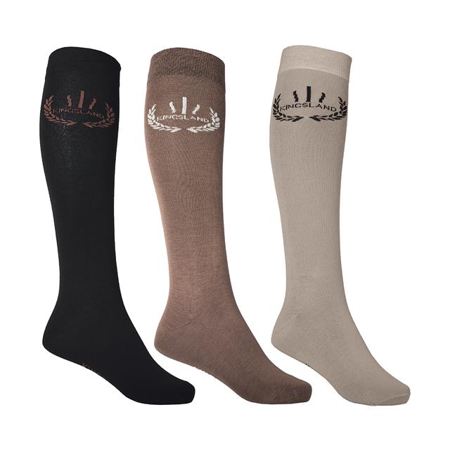 Paardrijsokken Kingsland KLNatali 3-Pack 