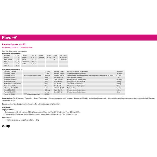 Pavo AllSports 20kg 