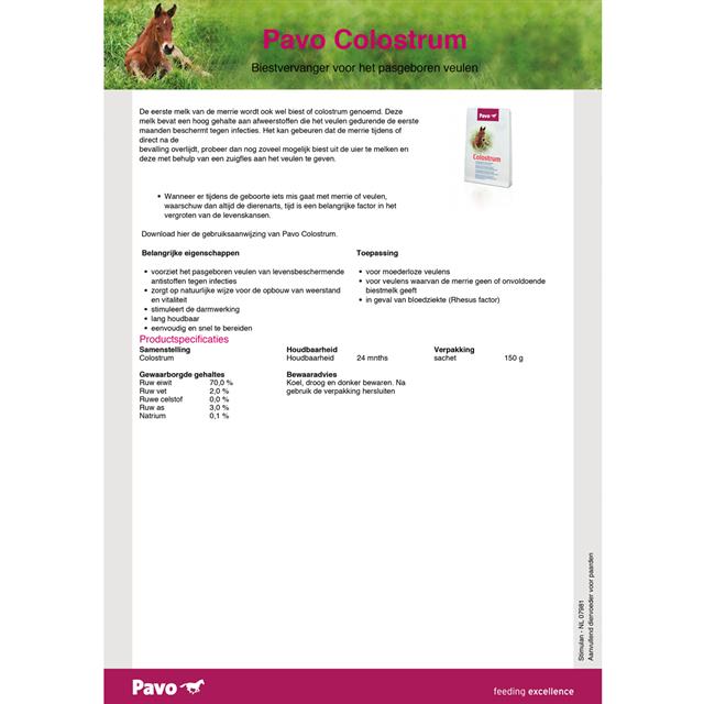 Pavo Colostrum 